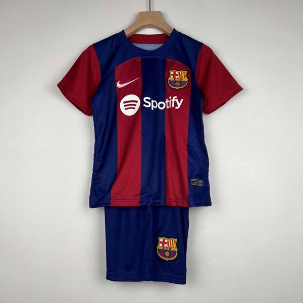 Camiseta Barcelona Replica Primera Ropa Niños 2023/24